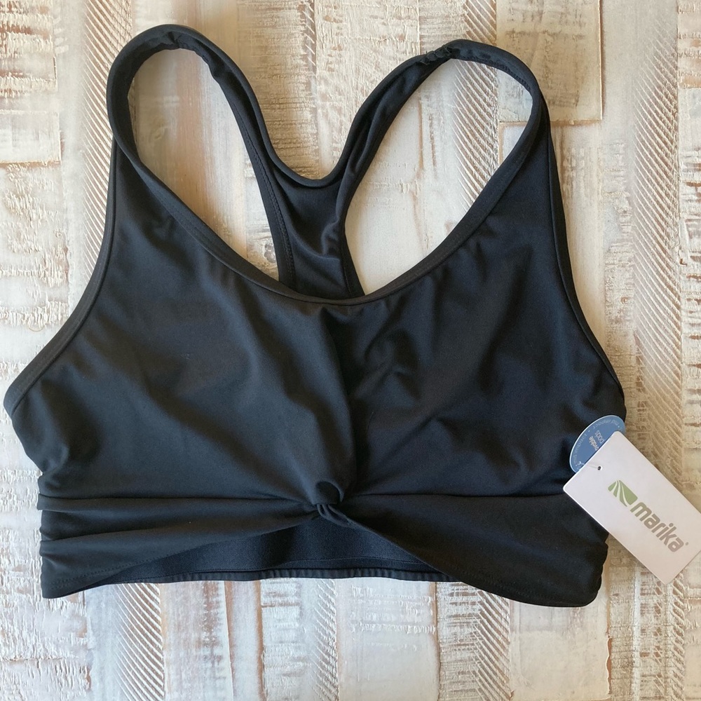 *NWT* MARIKA Phillip Sports Bra, BLACK. Size M